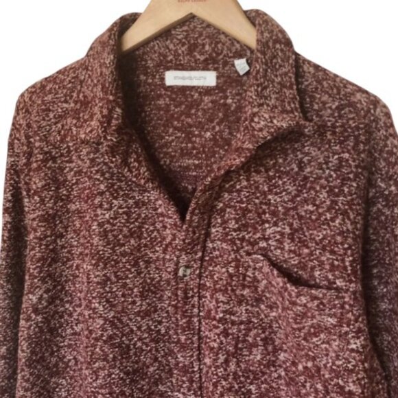 Standard/Cloth UO red textured woven knit shacket size M - Picture 2 of 7